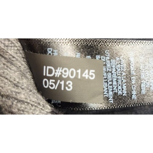 Express Black Gray Striped Sweater Dress Cowl Neck Cotton Blend Small - Picture 6 of 8